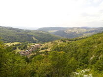 Vue sur le Bugey depuis la carrière de Cerin