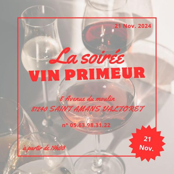 Le vin primeur de Saint-Amans-Valtoret