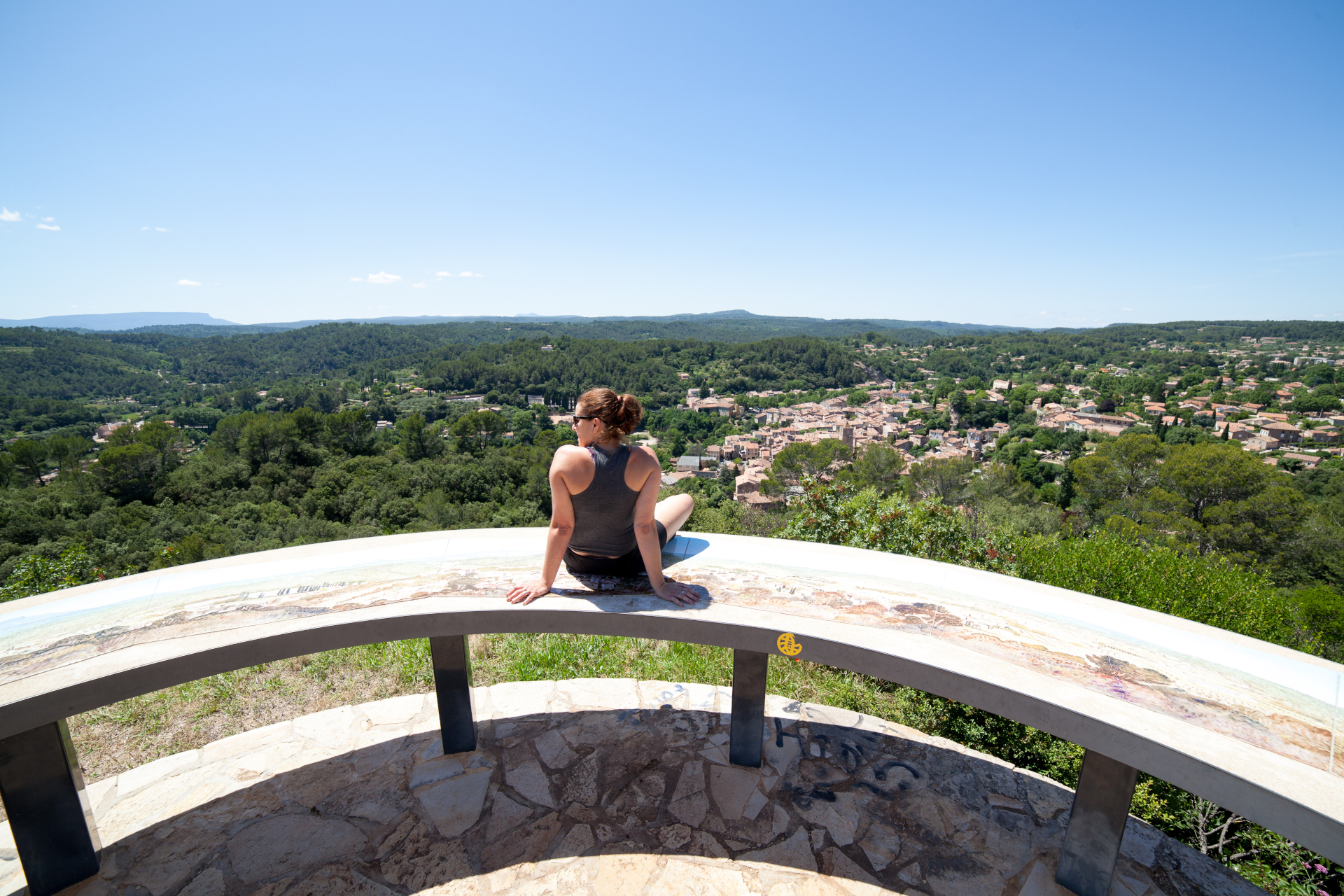 Barjols - Table d'orientation Croix du Castellas