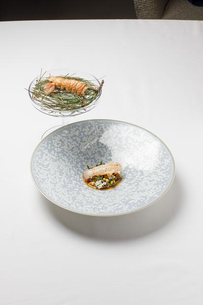 Langoustine tagliatelle pesto