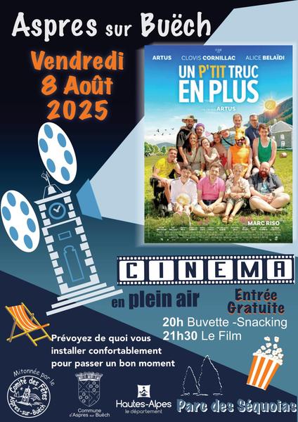 Ciné en plein air 'Un p'tit truc en plus'_Aspres-sur-Buëch