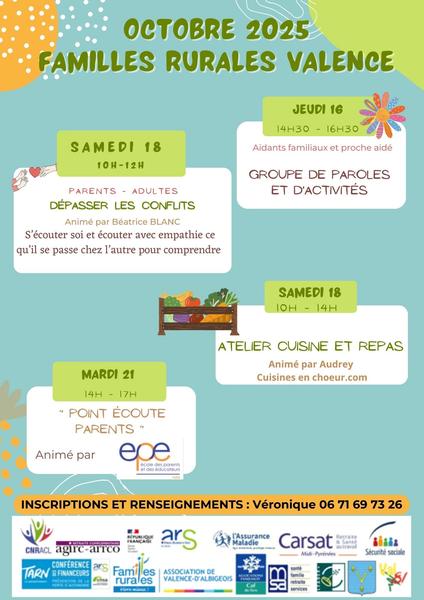 Atelier cuisine et repas