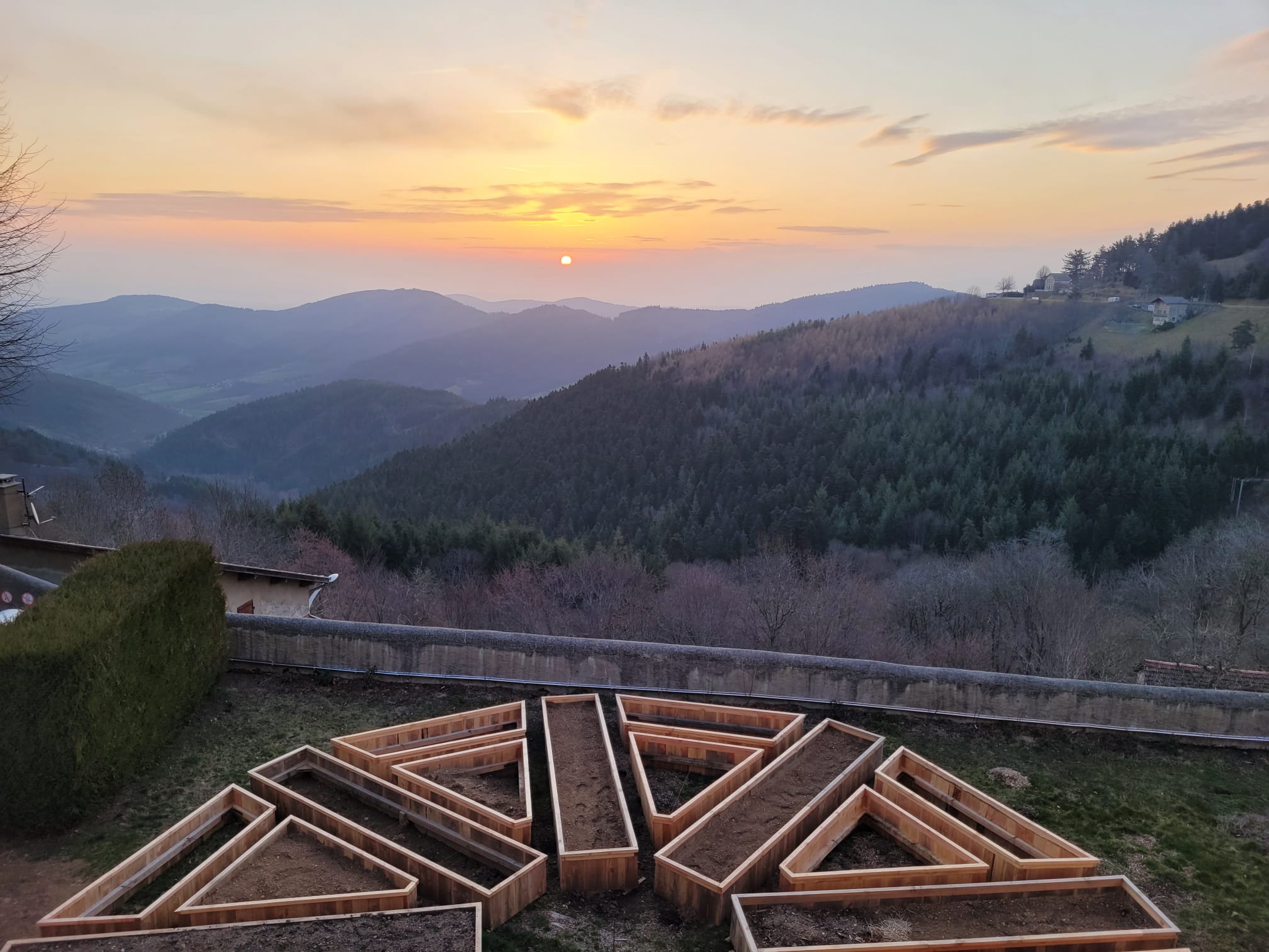 Vue de la terrasse arrière