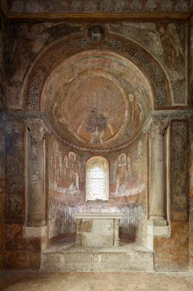 Chapelle Haute de Saint-Chef - Fresques romanes