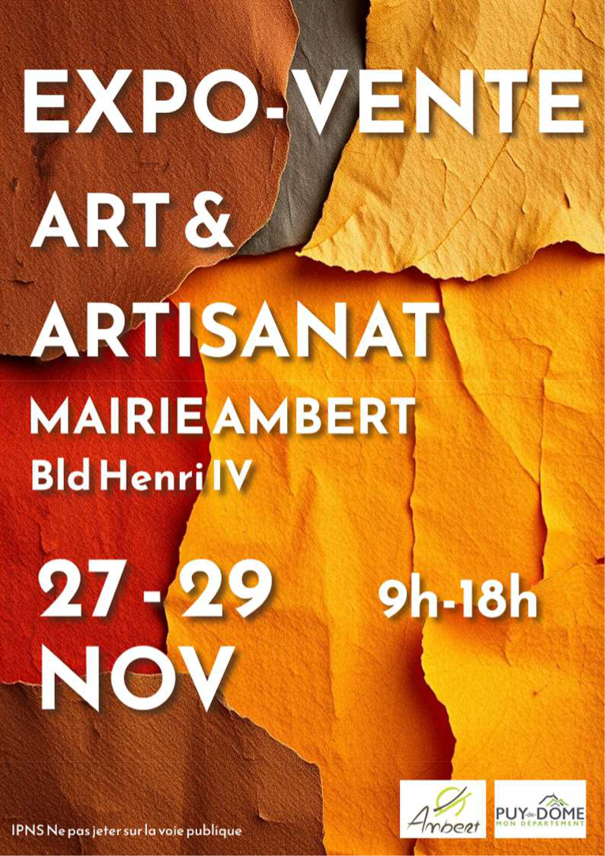 Exposition-vente art et artisanat // Ambert