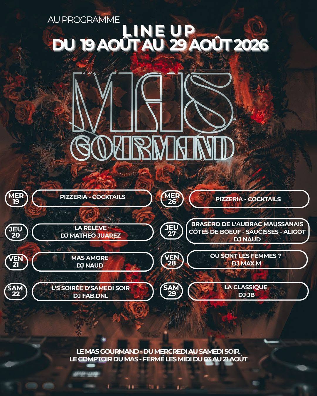 Soirées au Mas Gourmand