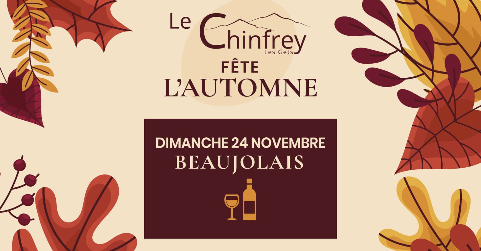 Chinfrey celebrates autumn - Beaujolais Nouveau