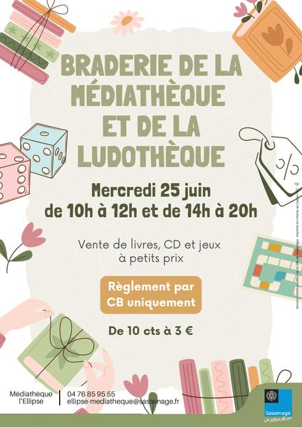 Braderie de la médiathèque et de la ludothèque