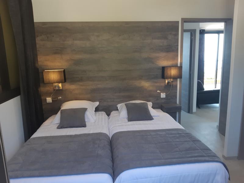 Horizon-Chambre Lits simple 90x190-Eze-Gîtes de France des Alpes-Maritimes