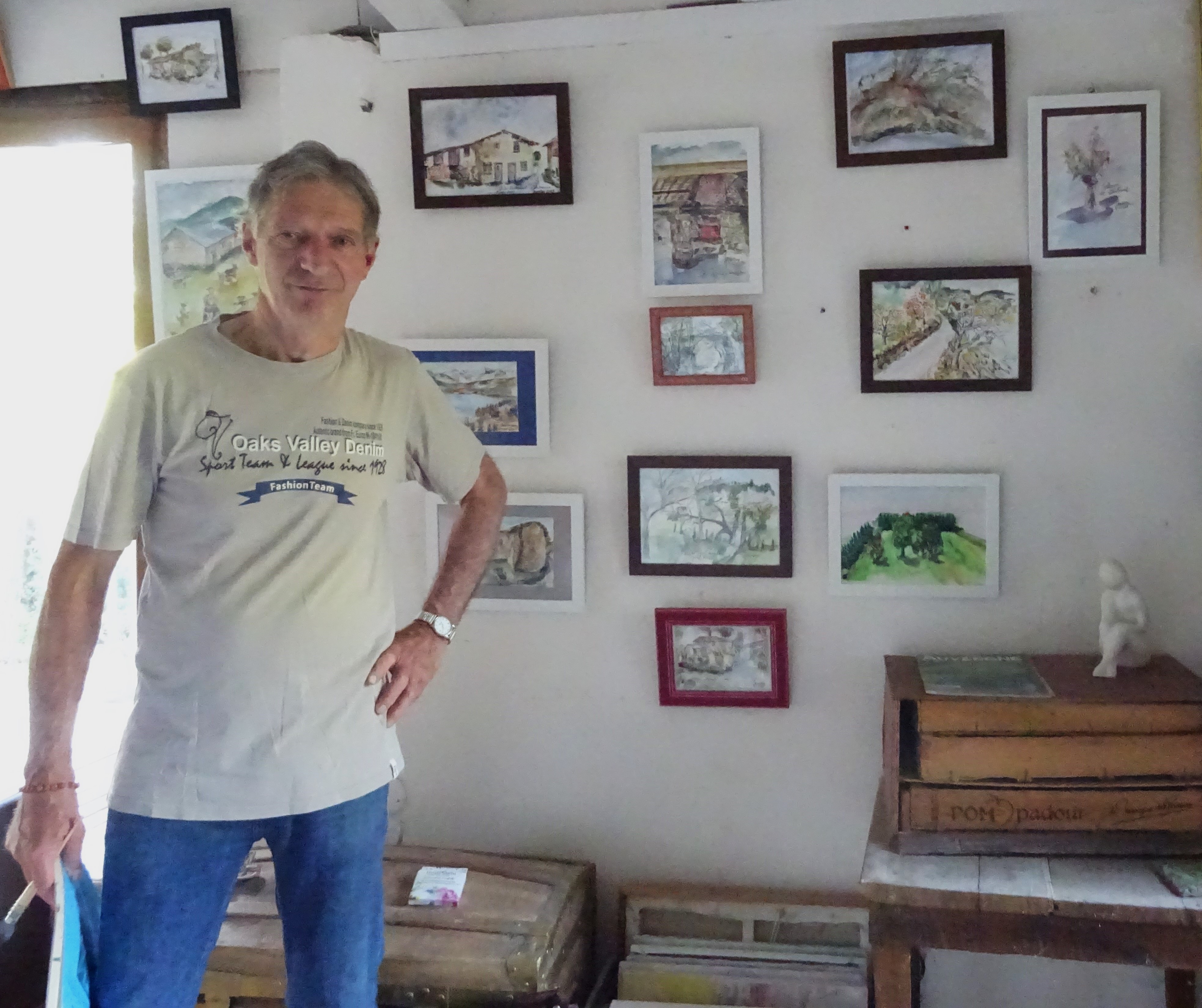 Aquarelles de Gérard Jeanton à l'Atelier Ocre-Rose