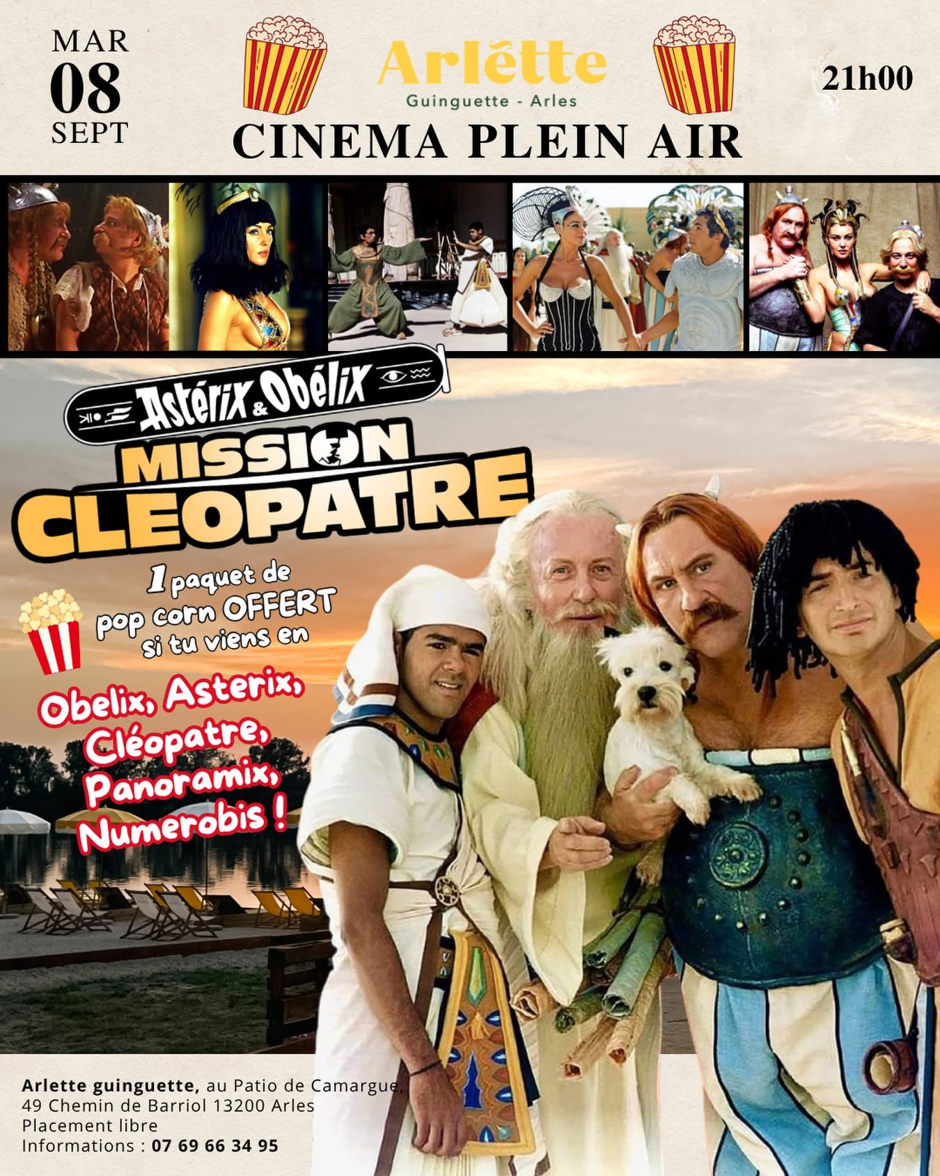 Cinéma en plein air : Asterix Mission Cléopatre