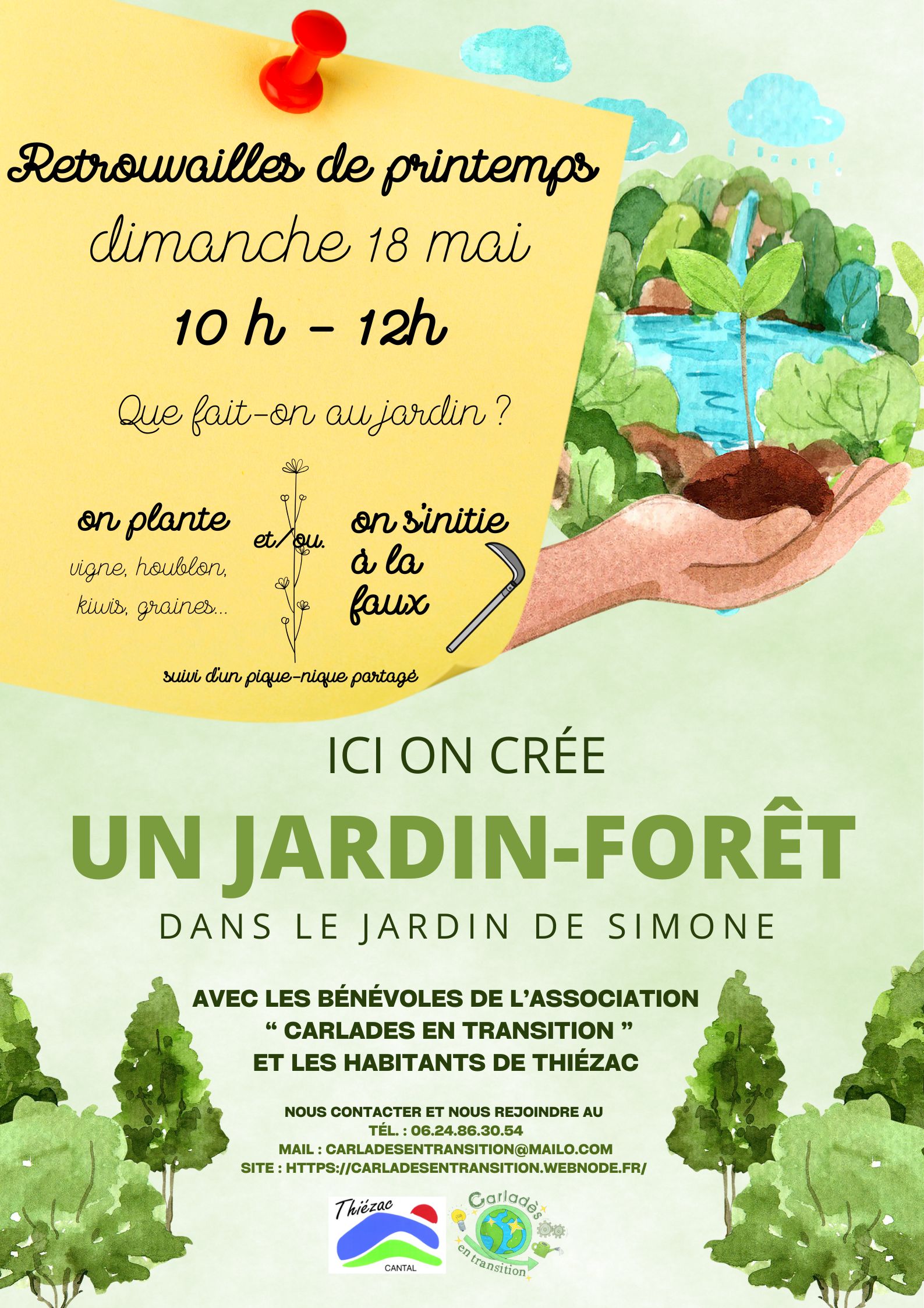 Retrouvailles de printemps au jardin-forêt de Simone