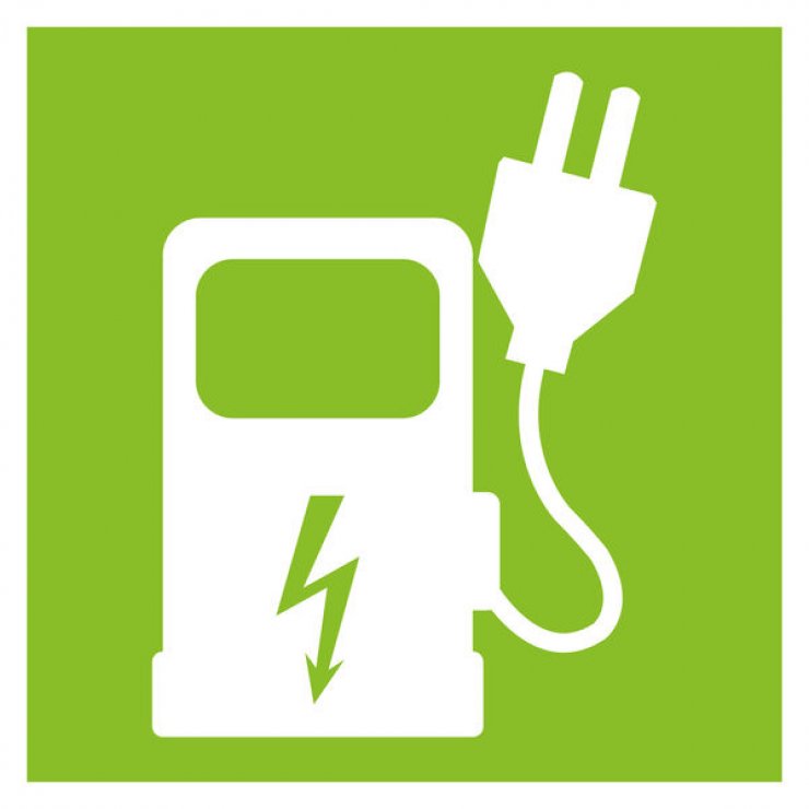 Logo borne électrique