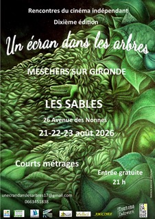 Un écran dans les arbres