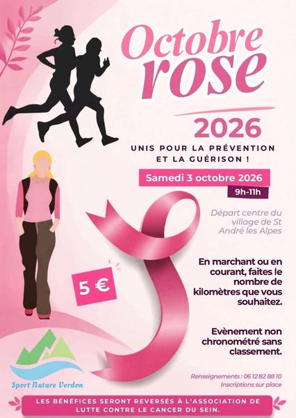 Marche/Course Octobre Rose