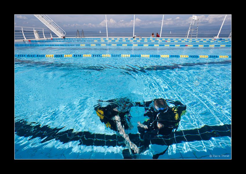 Photo plongée piscine