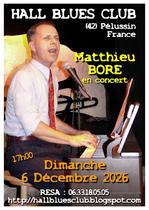 Concert "Matthieu Boré" - Hall Blues Club_Pélussin