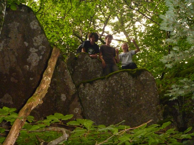 Chaos rocheux dans la hêtraie de la Roche d'Ajoux