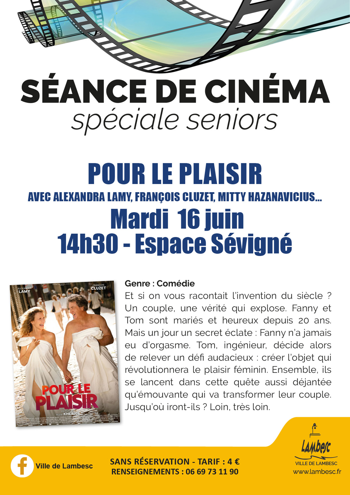 Ciné Seniors - Pour le plaisir