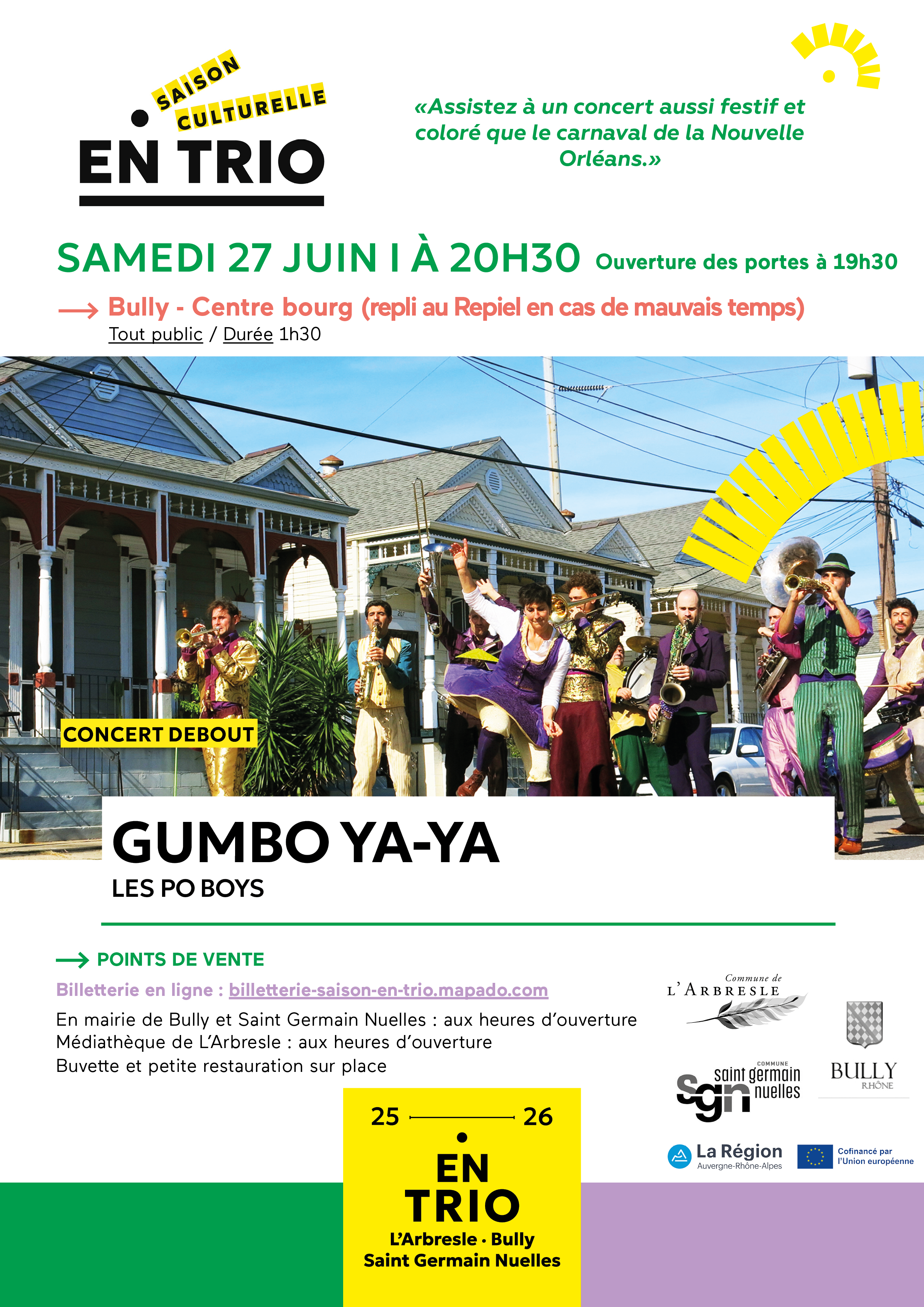 Saison culturelle en trio :
