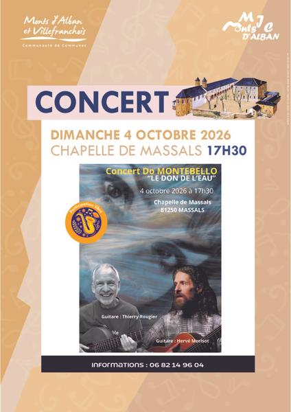 Concert à la chapelle de Massals : Le don de l'eau