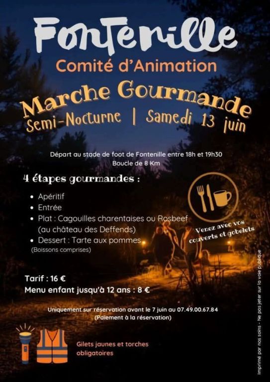 Marche gourmande semi nocturne_Fontenille