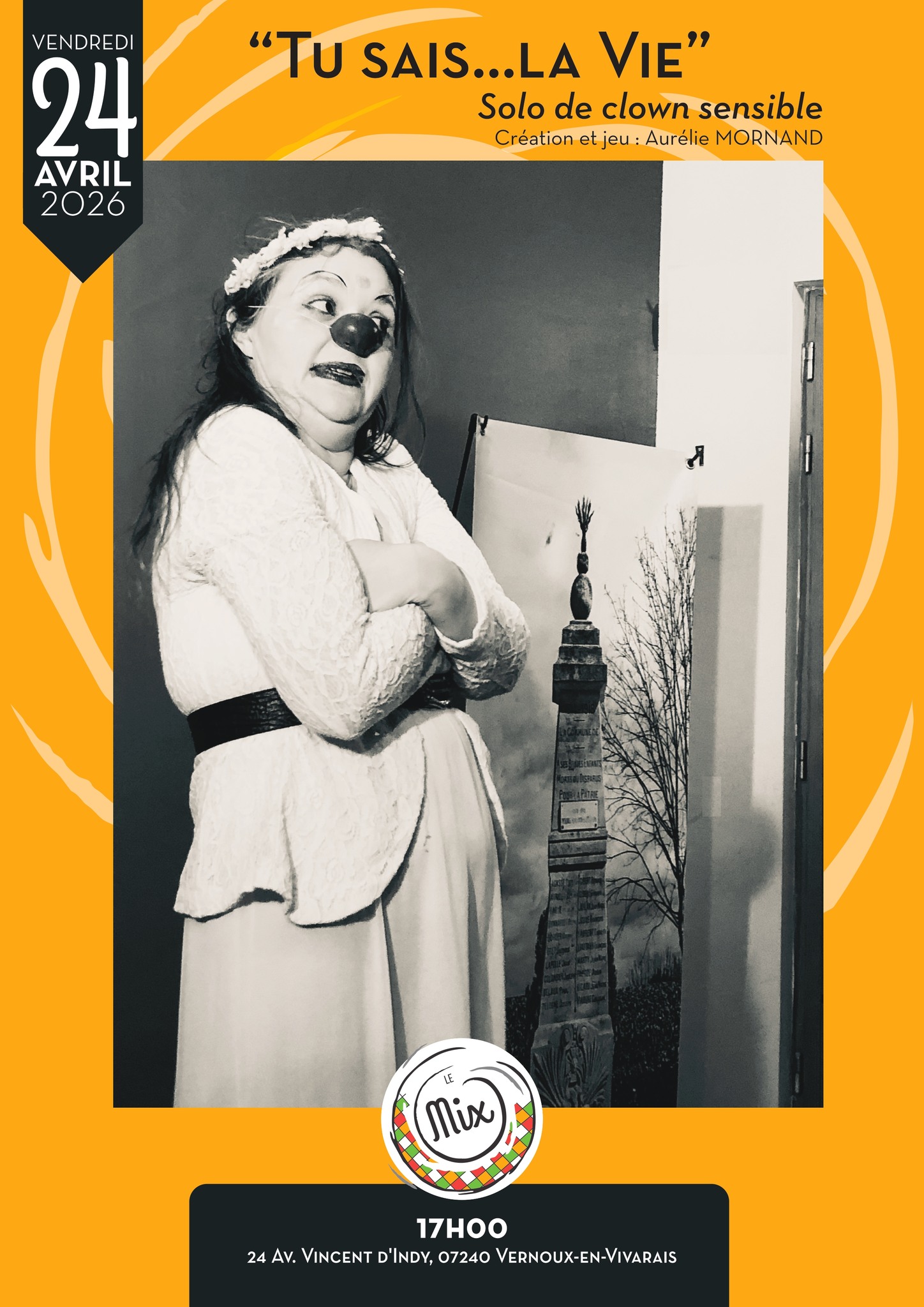 Spectacle "Tu sais… la vie" (solo de clown sensible)