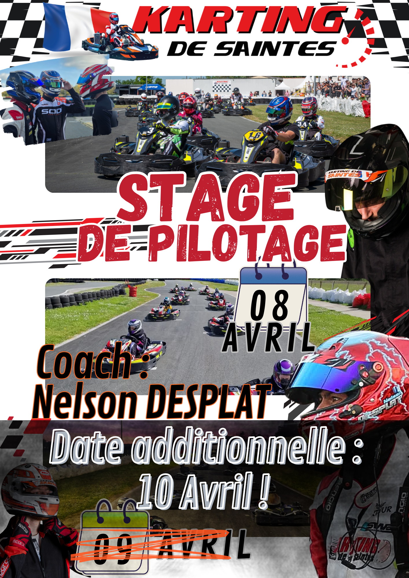 Stages de pilotage Karting