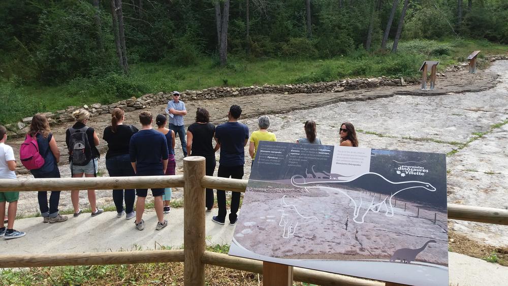 Les empreintes de dinosaures de Villette