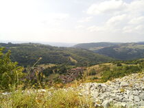 Vue sur le Bugey depuis la carrière de Cerin