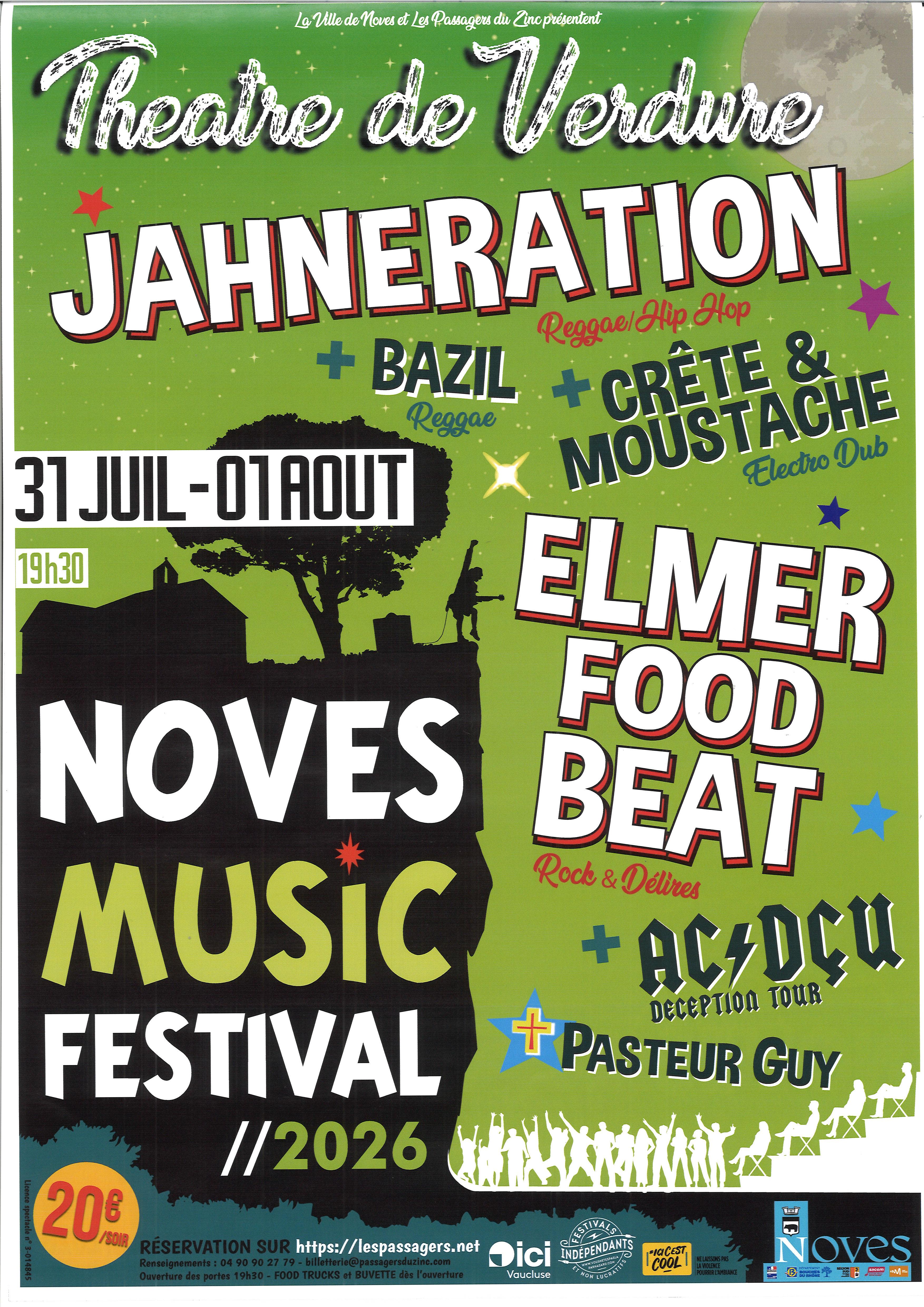 Noves Music Festival 2026 : JAHNERATION + CRÊTE & MOUSTACHE + BAZIL + PASTEUR GUY, Noves - photo 2
