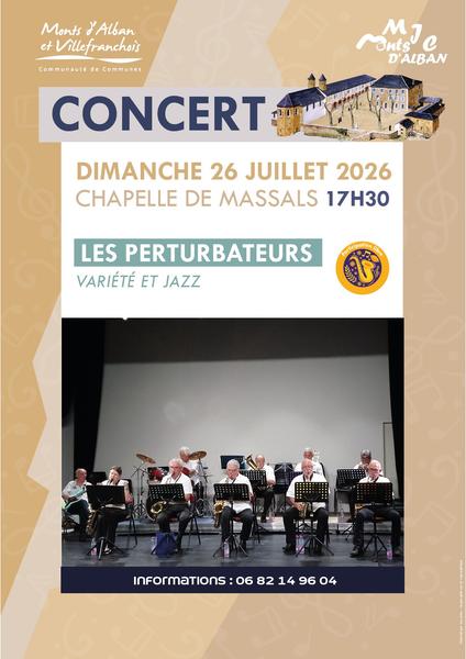 Concert à la chapelle de Massals - les Perturbateurs