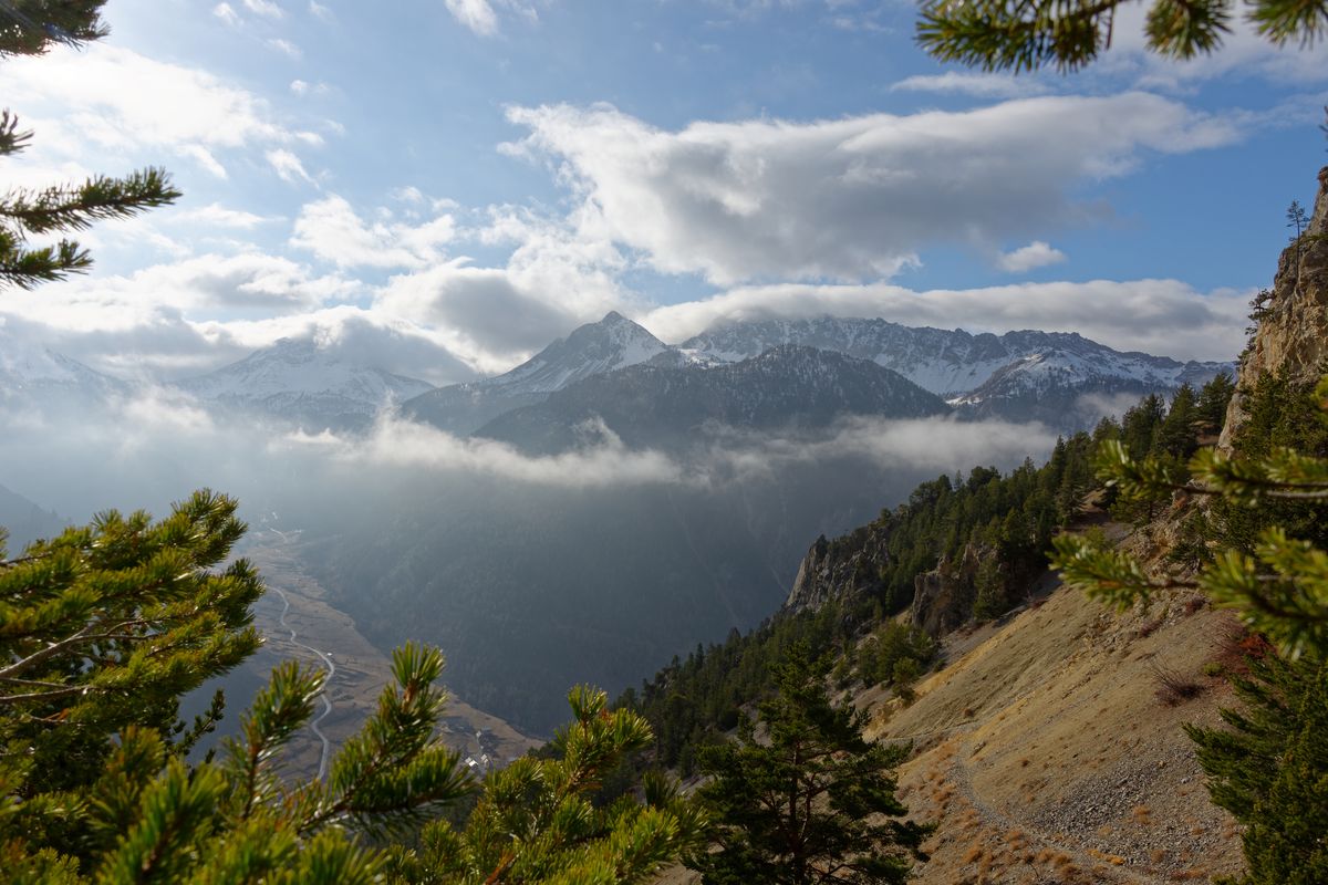 Vue depuis Roche Moutte, au dessus de la Batterie du Bois des Bans