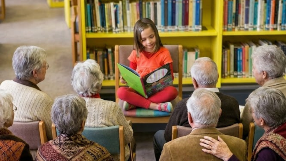 Lectures à la Roselière : Les enfants lisent à nos aînés