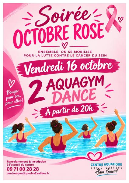 Soiru00e9e octobre rose u2013 aquagym dance_Milly-la-Foru00eat