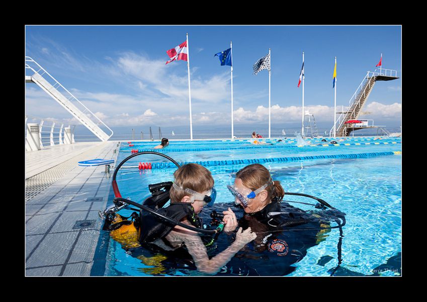 Photo plongée piscine