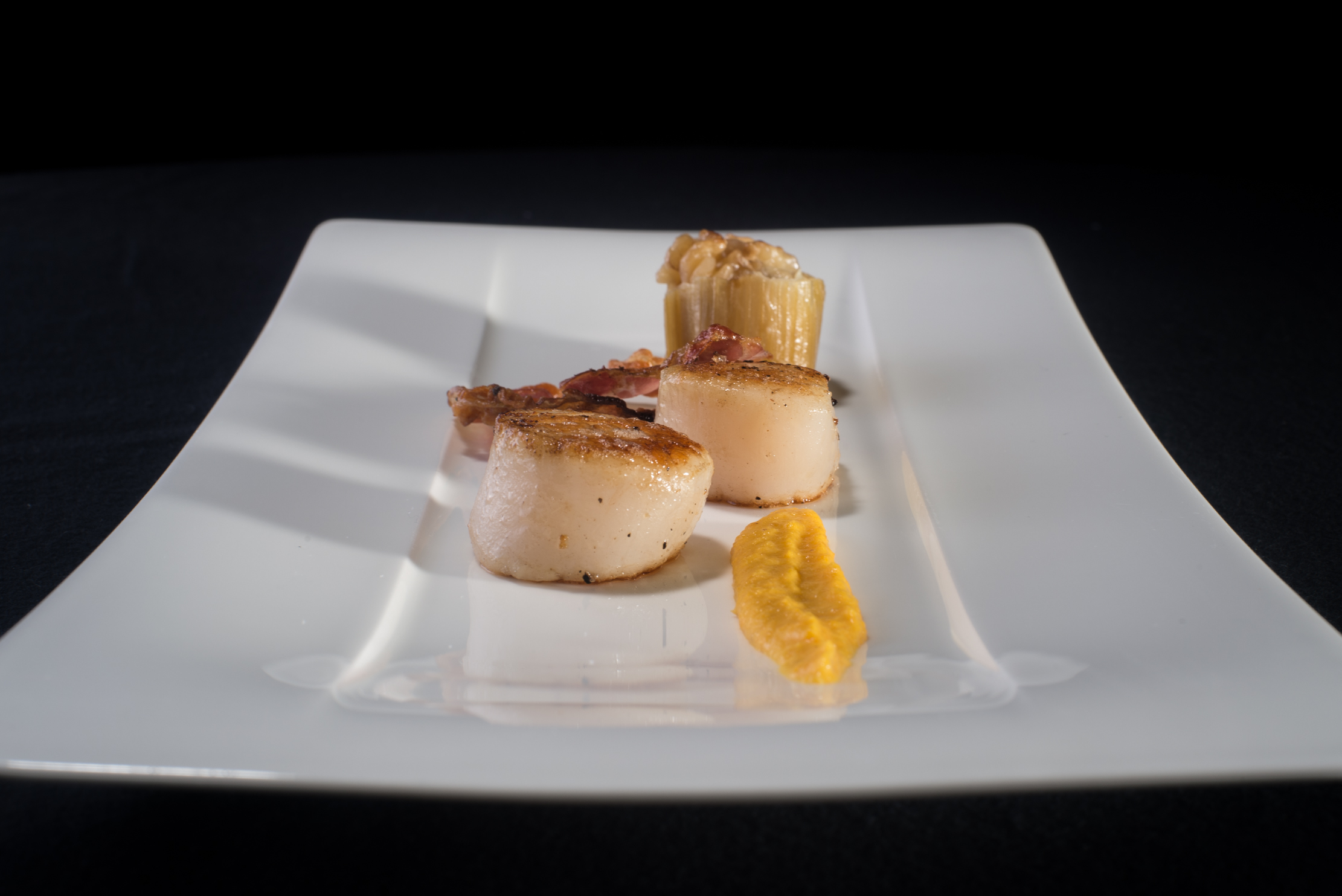 Noix de Saint Jacques et risotto d'épeautre
