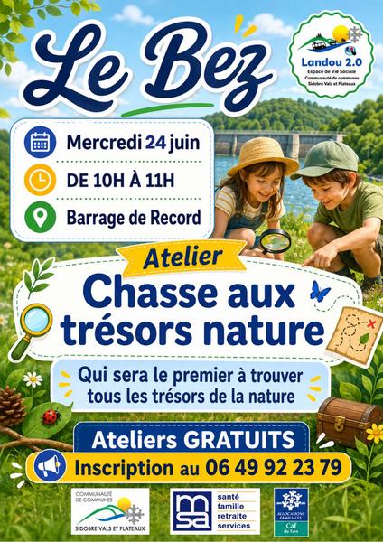 Atelier parents-enfants : chasse aux trésors nature