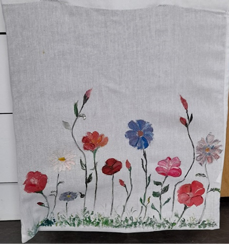 Atelier Sac à l'oeuvre : peinture sur tote bag