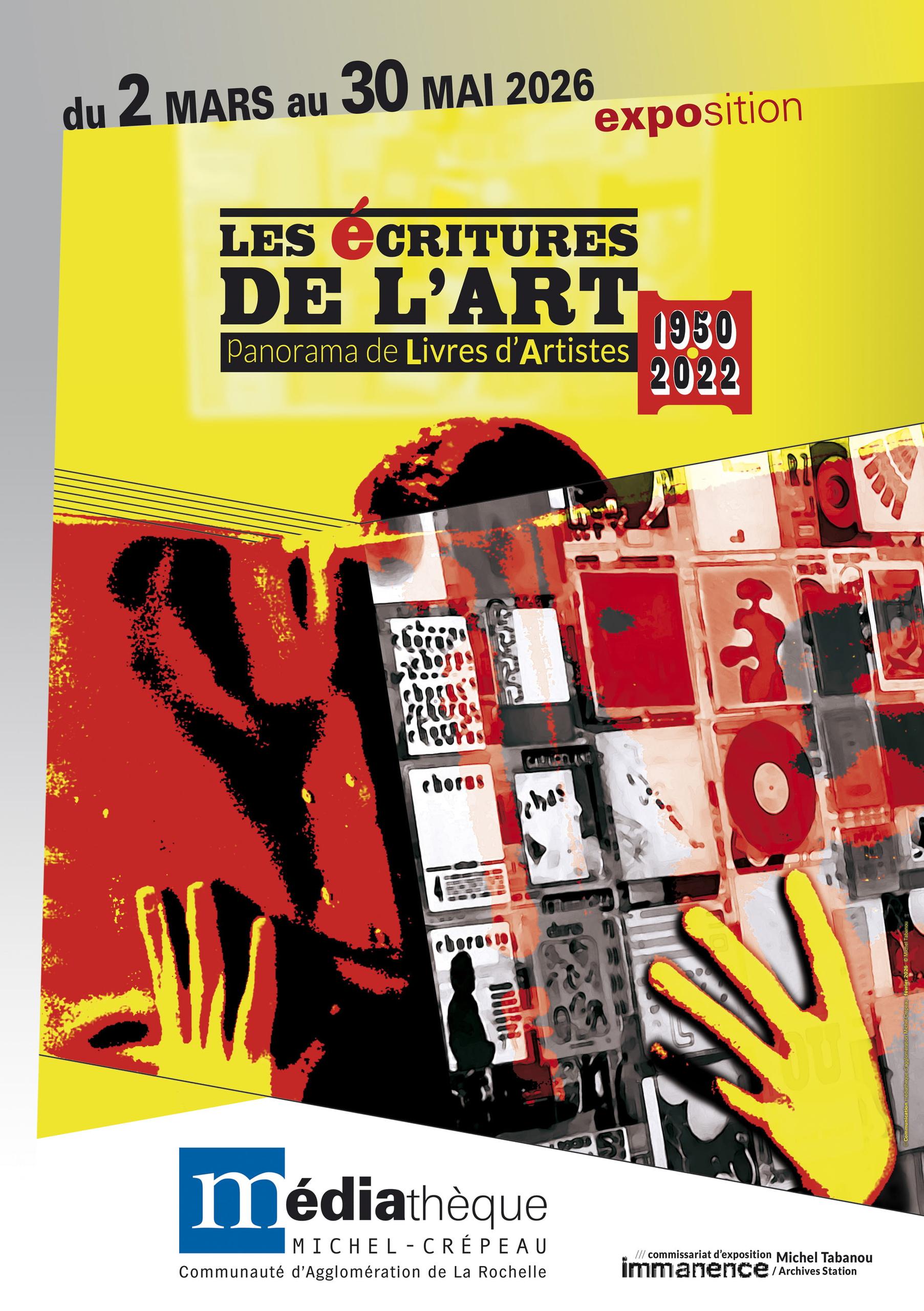 Exposition - Les écritures de l'art, panorama de livres d'artistes 1950-2022