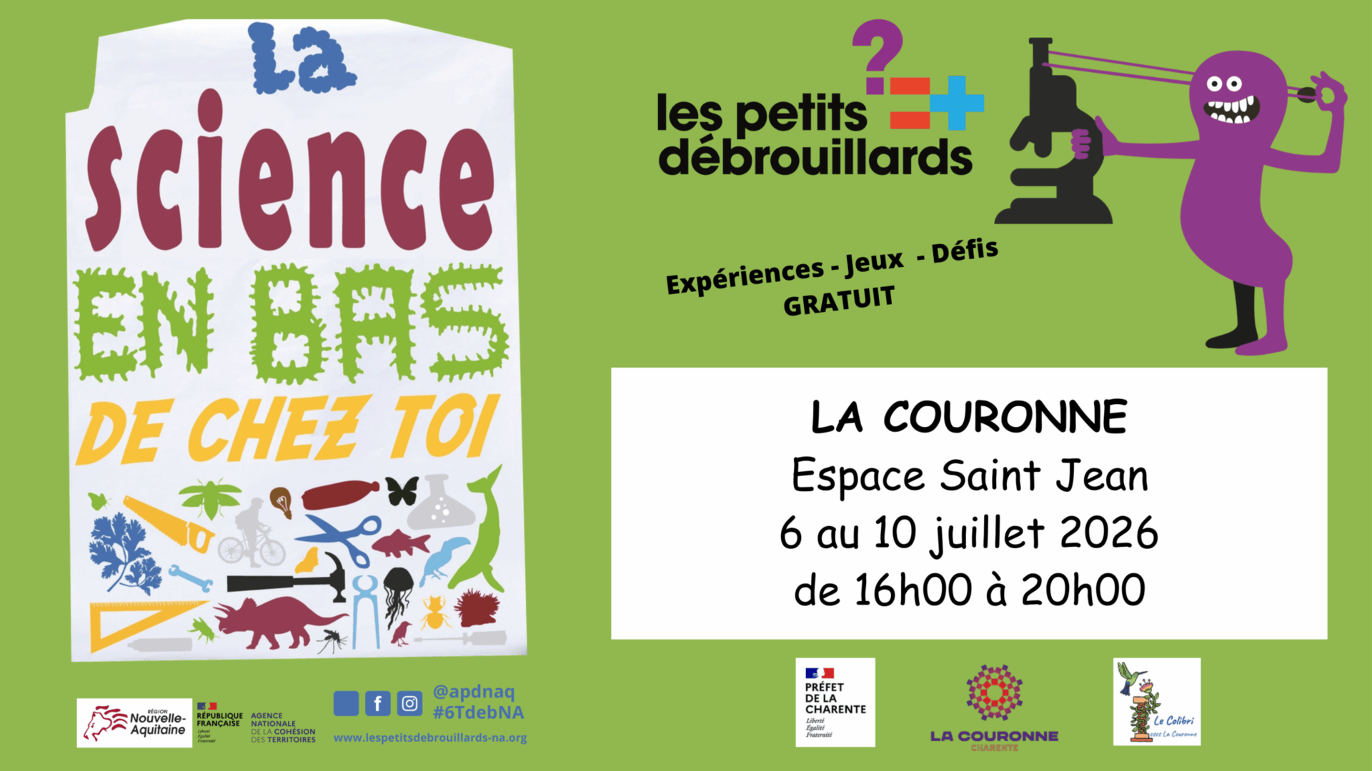 Atelier - La science en bas de chez toi