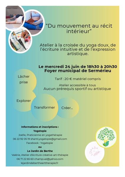 Atelier expérientiel à Sermerieu : Du mouvement au récit intérieur »,_Salagnon