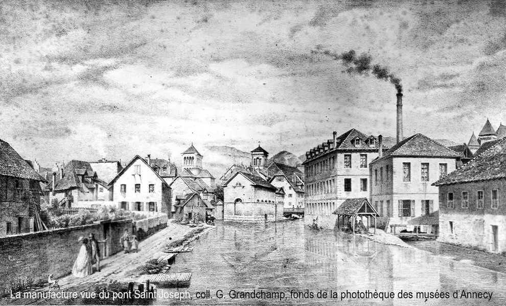 La manufacture vue du pont Saint Joseph