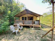 Tente Safari au Flower Camping Mas de Champel en Ardèche