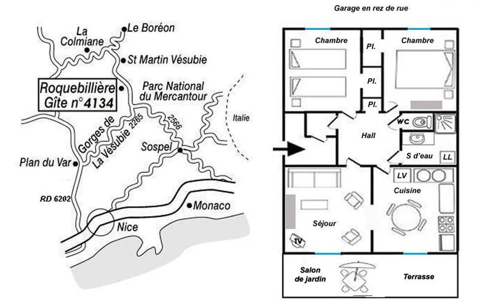 Gîte Les Hirondelles-Le plan-Roquebillière-Gîtes de France des Alpes-Maritimes