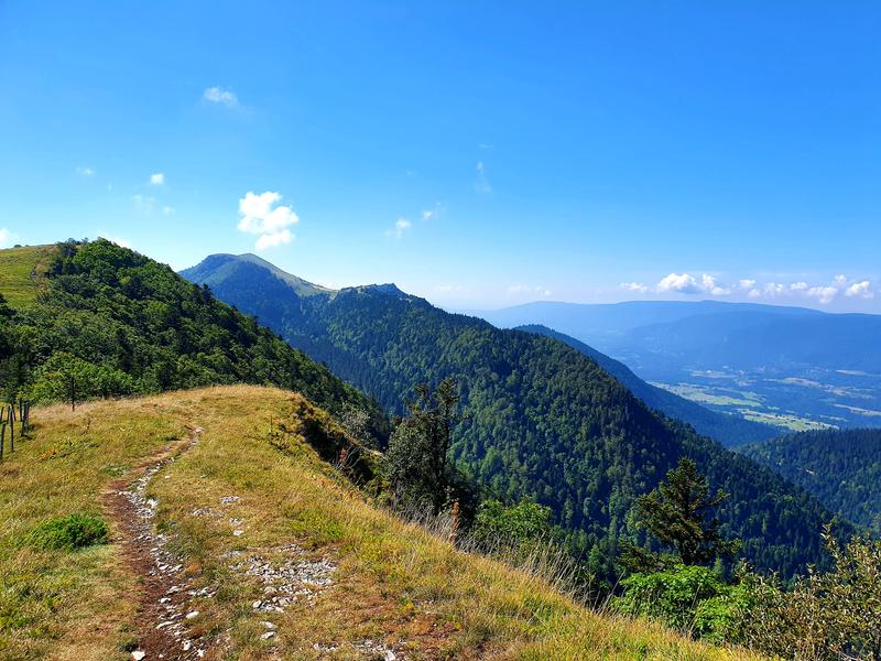 Vue sur le Grand Colombier depuis la Griffe du diable