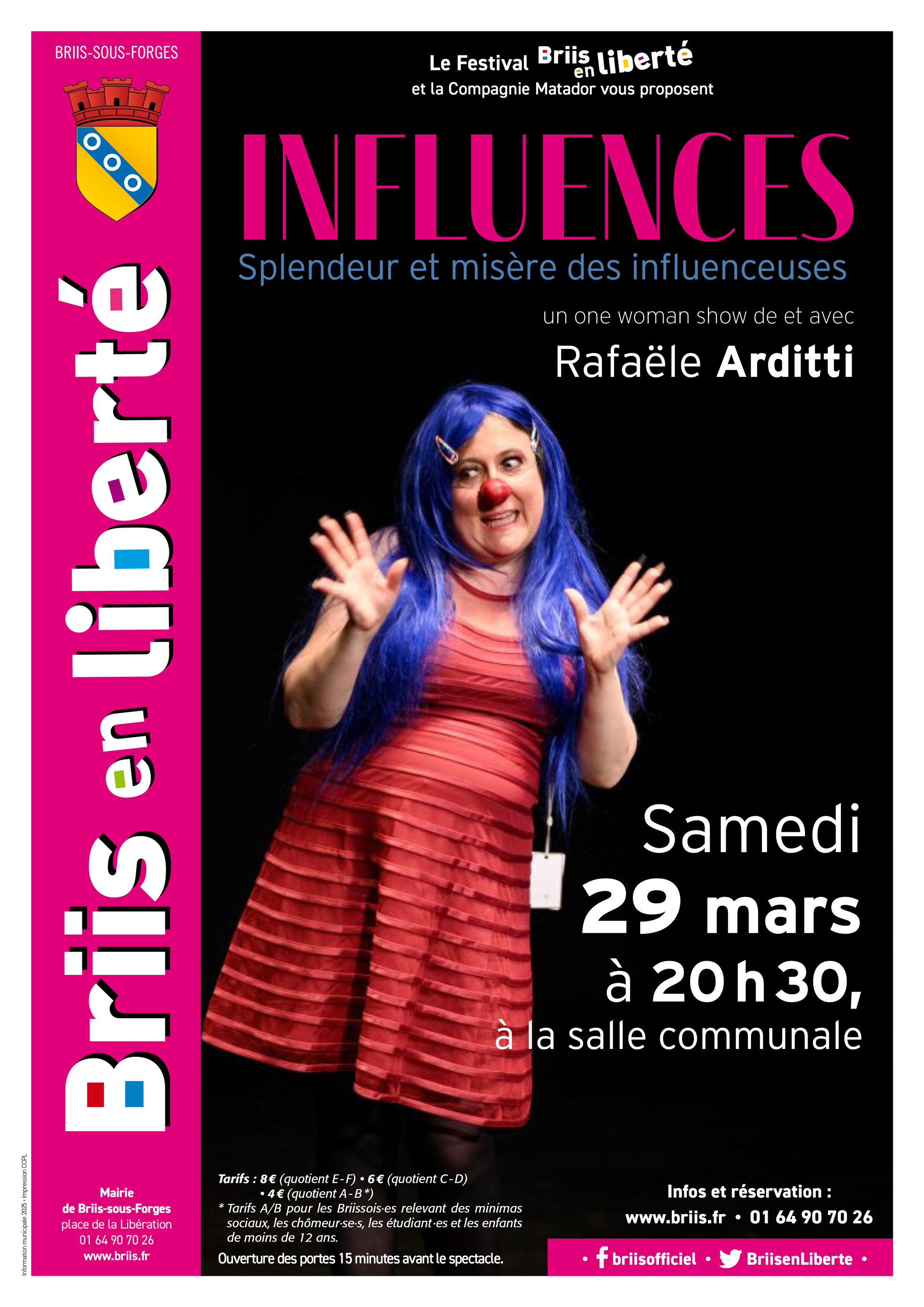 One woman show Influences - Festival Briis en Libertu00e9 2025