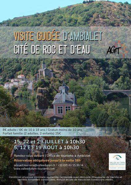 Visite guidée d’Ambialet : cité de roc et d’eau
