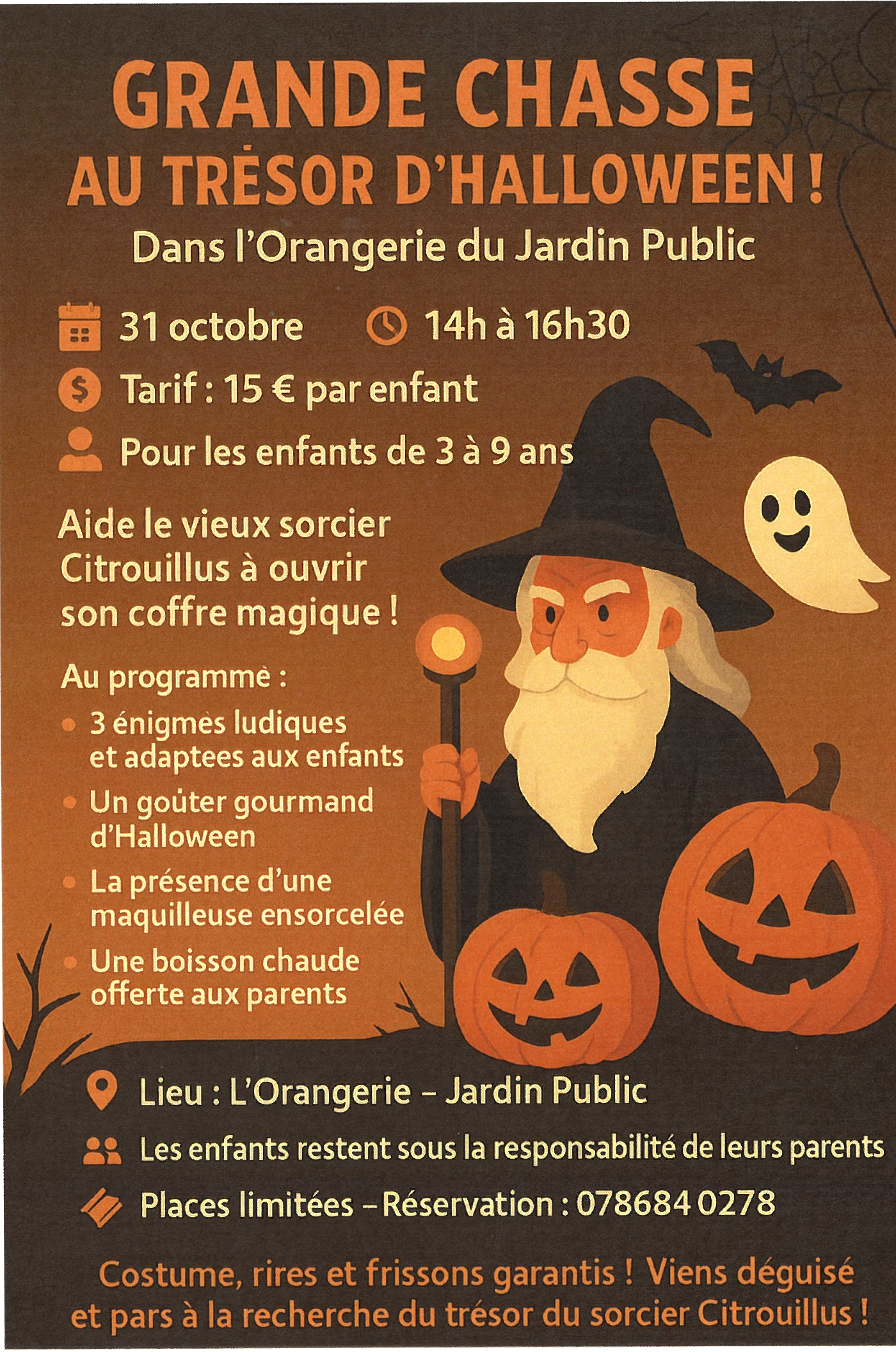 Grande chasse au trésor d'Halloween