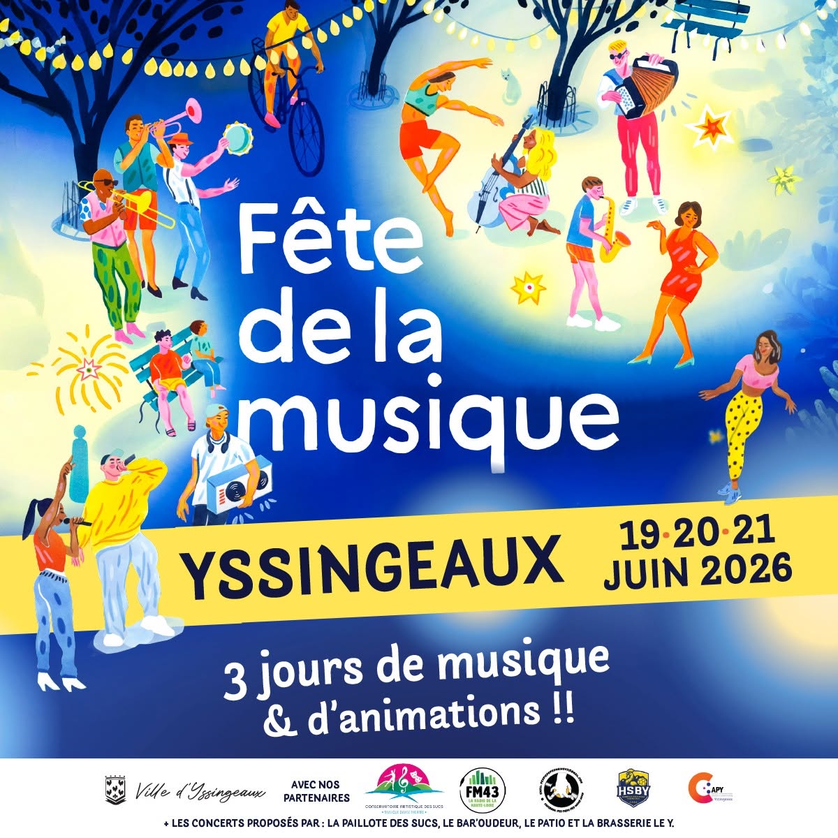 Fête de la Musique à Yssingeaux : 17 concerts sur 3 jours